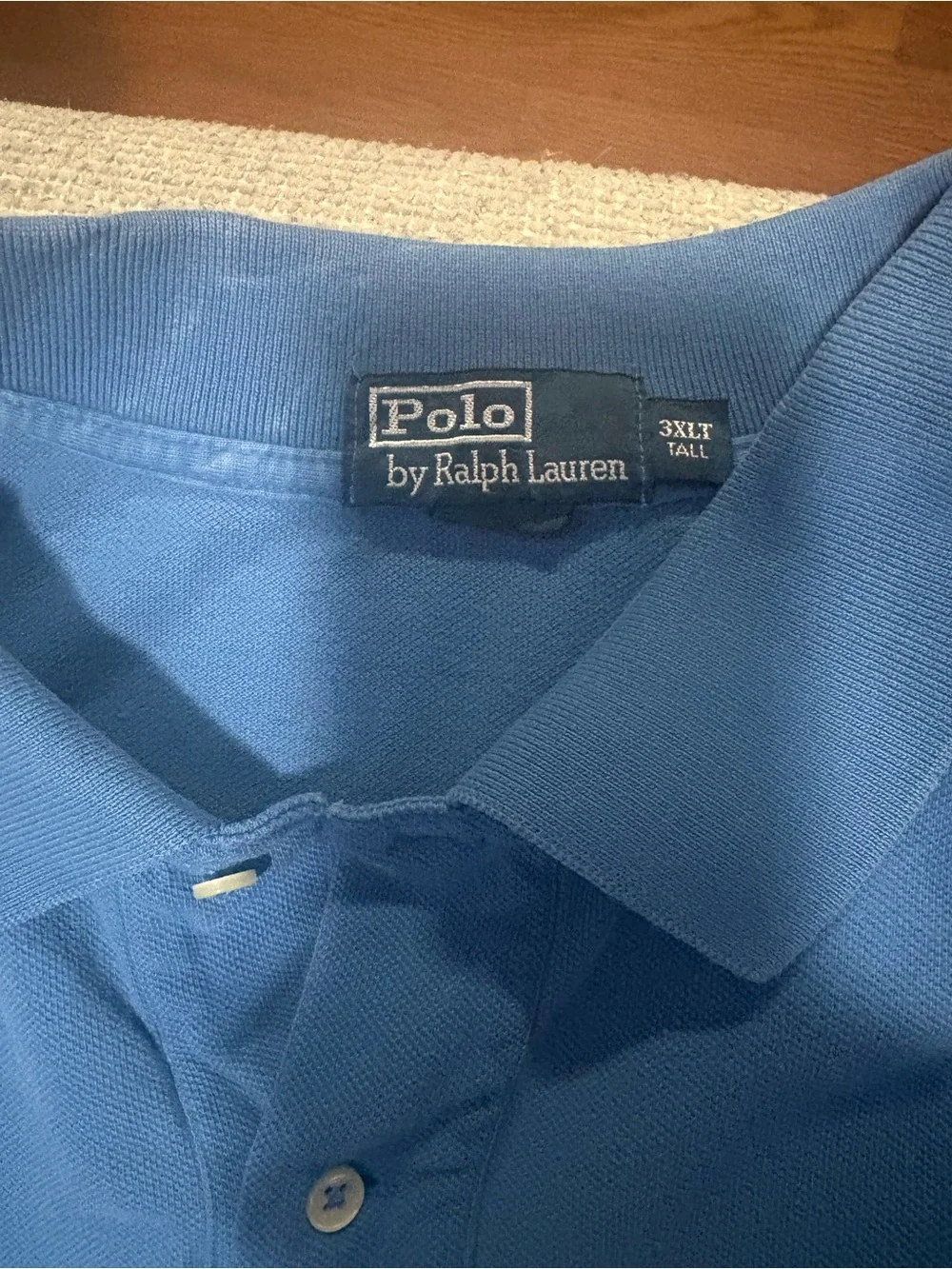 Ralph Lauren Blue Polo with Red Pony Logo